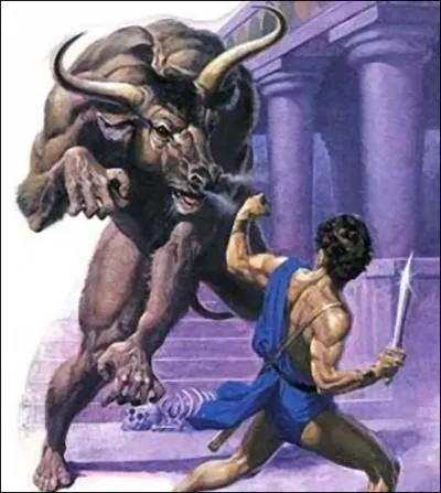 Quel est le nom du hros grec, fils d'Ege, qui russit  tuer le Minotaure et sortir du labyrinthe grce au fil d'Ariane ?