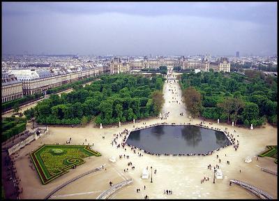 Quel muse voit-on au bout de la place des Tuileries  Paris ?
