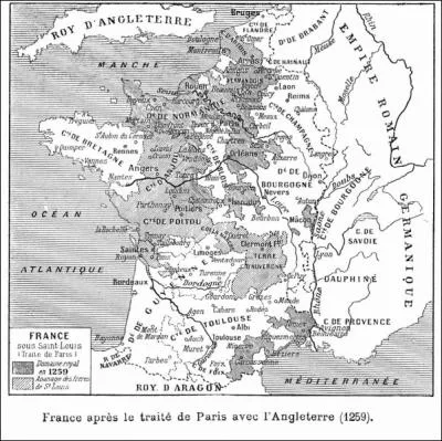 Sous quel rgne, le trait de Paris rgle-t-il les conflits avec l'Angleterre ?