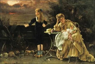 La mre et ses enfants.