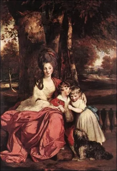 Lady Elizabeth Delm et ses enfants.