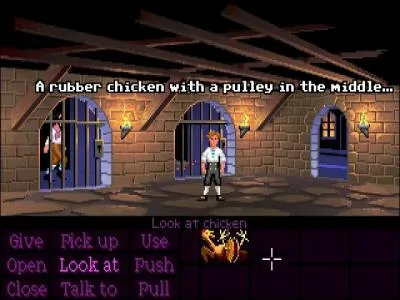 Dans ce jeu d'aventure de 1990, vous tes Guybrush Threepwood, un jeune homme rvant de devenir pirate. Ce personnage doit librer Elaine Marley, enleve par un pirate fantme nomm LeChuck. Quel est le titre de ce jeu un poil loufoque ?