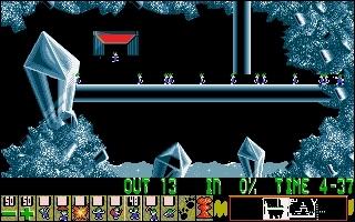 Ce jeu de rflexion datant de 1991 consiste  mener des petites cratures  robe bleue et cheveux verts vers la sortie. A vous de les guider en leur attribuant des actions. Comment se nomme ce jeu ?