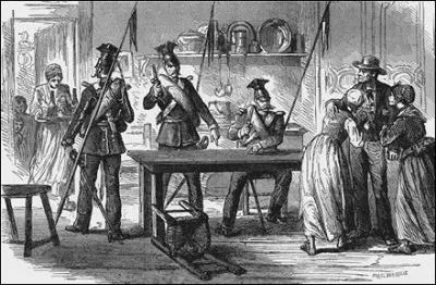 Firmin a t tir au sort en 1818, selon la loi sur le recrutement de l'arme. L'un d'entre eux compte : inscrit depuis le 1er janvier 1819, j'en suis  3 ans de bons et loyaux services, combien me reste-t-il encore  faire ?