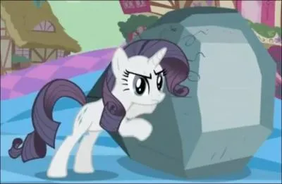 Comment se nomme le caillou que Rarity prend pour un diamant dans le double pisode avec Discorde ?