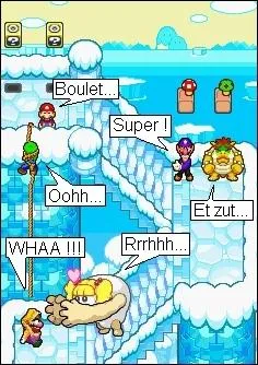 Prendre les personnages de cette image de haut en bas et garder la premire lettre de ce qu'ils disent.