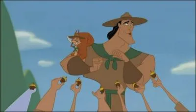 A la fin du film quelle est la phrase en cureuil que dit Izma ?