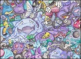 Sur les cartes Pokmons, de quelle couleur tait le type Poison et de quelle couleur est-il maintenant ?