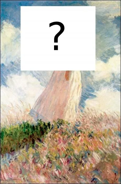 Je suis une uvre de Claude Monet, je m'intitule   Femme  l'ombrelle tourne vers la gauche . Que porte cette femme comme accessoire ?