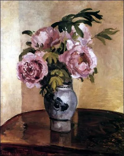 Pivoines roses dans un vase, 1873