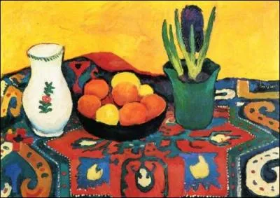 Nature morte, jacinthe, tapis, 1910