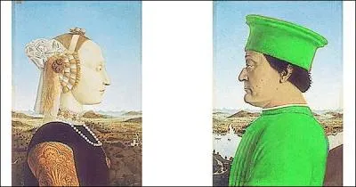 Je suis une uvre de Pierro Della Francesca. Quelle est la vraie couleur de ma tenue ?
