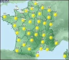 De quelle priode cette carte illustre-t-elle la mto le plus probablement ?