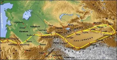 Reliant Xi'an en Chine  Antioche en Turquie, ce faisceau de pistes n'est plus aujourd'hui qu'un vieux souvenir ...