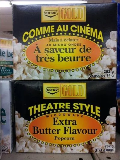 Quelle est la saveur de ces pop-corn ?