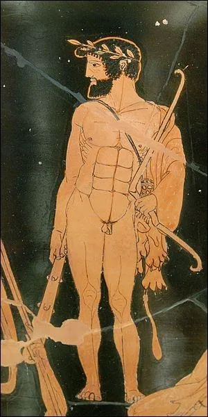 Subissant la vengeance d'Héra dès mon plus jeune âge, j'étrangle dans mon berceau deux serpents venus me tuer sur ses ordres. Je deviens le héros de Thèbes en épousant Mégara, la fille du roi Créon. Assassin de mes propres enfants sous ma folie provoquée par Héra, je me rends en expiation chez Eurysthée qui m'imposa douze travaux. Qui suis-je ?