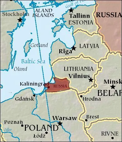 A la suite de quel grand conflit la Russie a t-elle obtenu l'oblast de Kaliningrad (plus connu sous le nom de Russie baltique), enclave russe situe entre la Lituanie et la Pologne ?