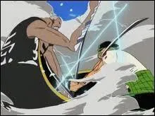 Quelle attaque Zoro a-t-il utilise pour battre Mr. 1  Alabasta ?
