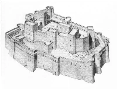 Quel est le nom des forteresses construites par les moines soldats en Terre sainte ?