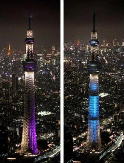 Comment Tokyo Sky Tree illumine-t-elle la nuit dans la capitale japonaise ?