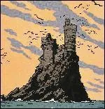 Quel est le nom du chteau de l'le hante dans  L'Ile noire  ?