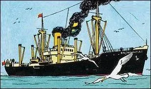 Dans  Le Temple du soleil  comment s'appelle le cargo ?