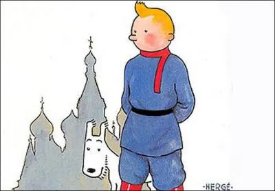 Le premier tome des aventures de Tintin porte le nom de  Tintin au pays des Soviets . Celui-ci est en fait une critique virulente...