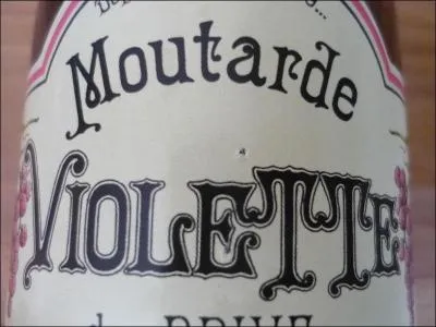 A partir de quoi la moutarde violette de Brive est-elle labore ?