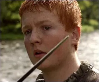 Le prince Joffrey congdie son bouclier lige, et invite Sansa  se promener avec lui. Ils arrivent aux berges du trident. Qui s'exerce  l'escrime avec Arya Stark ?