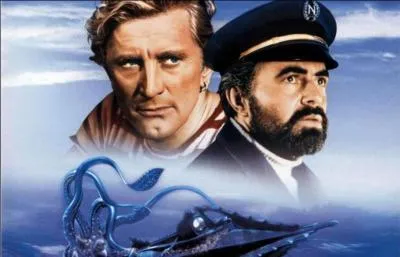 En 1954, dans quel film Kirk Douglas et James Mason partent-ils  la recherche d'un suppos monstre marin ?
