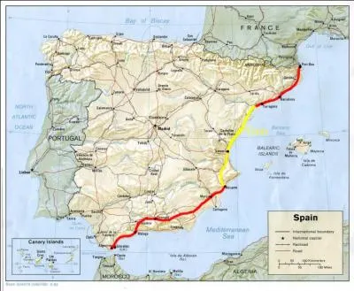 Quelle chane de montagnes fait frontire entre la France et l'Espagne ?