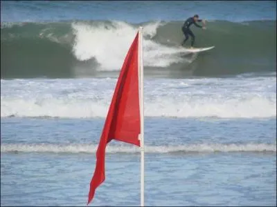 Le drapeau rouge n'voque pas un parti politique lorsqu'il est plac  la plage. Que signifie-t-il alors ?