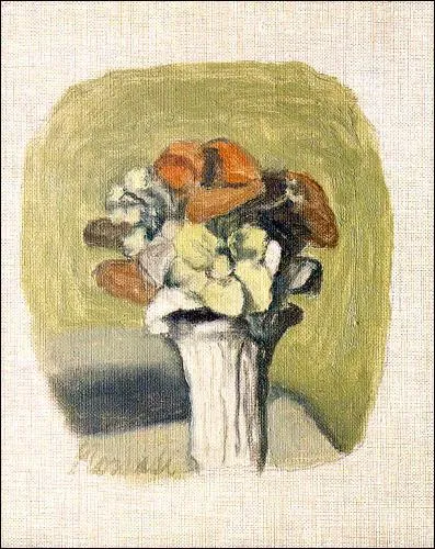 Il a peint beaucoup de petites toiles de fleurs. Qu'en faisait-il souvent ?