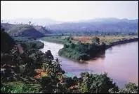 Quel grand fleuve asiatique coule  l'est, servant en partie de frontire avec le Laos ?