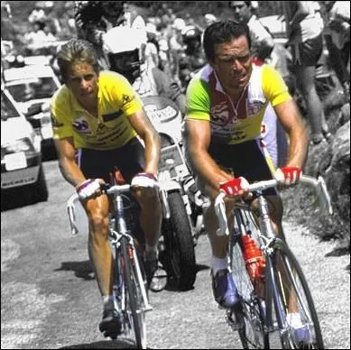 A quelle quipe appartenaient Greg Lemon et Bernard Hinault, lors de leur mmorable bras de fer amical sur les pentes de l'Alpe d'Huez en 1986 ?