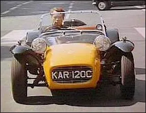 Dans quelle s�rie ou film, cette Lotus Seven a-t-elle �t� utilis�e ?