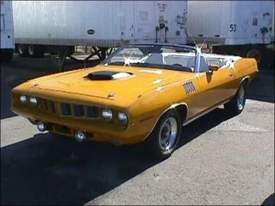 Dans quelle s�rie ou film, cette Plymouth Barracuda a-t-elle �t� utilis�e ?