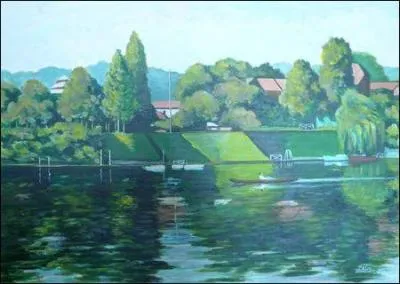 Qui a peint L'le de Migneau  Poissy ?