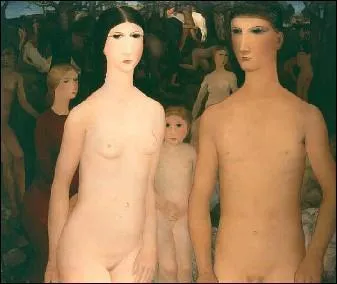 Qui a peint Couple avec enfant dans la fort ?