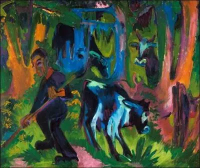 Qui a peint Vaches dans les bois ?