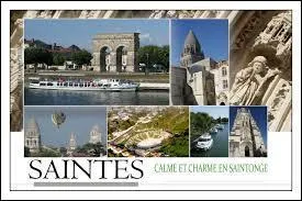 Je vous envoie une carte postale de Saintes ( Charente-Maritime ), qui est chef-lieu ...