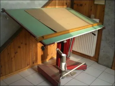 Comment s'appelle ce meuble destin aux plans et autres graphiques ?