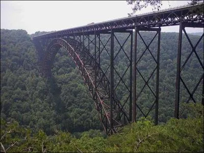 Quel moyen de transport peut passer sur le New River Gorge Bridge ?