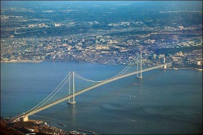 Dans quel pays se situe le pont du dtroit d'Akashi ?