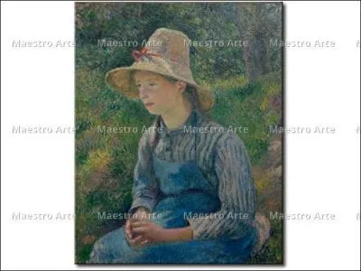 Qui a peint Jeune paysanne au chapeau de paille ?