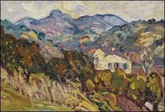 Le mas dans la colline.