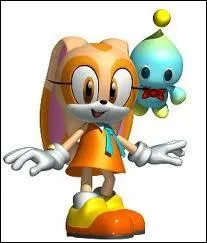 Qui est cette lapine accompagne par ce petit bidule nomm Cheese le Chao ?