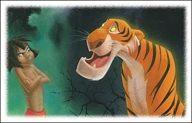 Comment s'appelle ce vilain tigre qui converse avec Mowgli ?