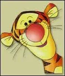 Retrouvez la phrase habituelle de ce tigre qui bondit et rebondit de joie :