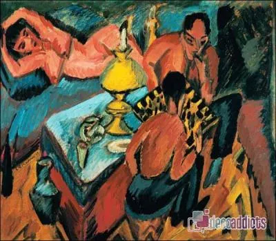 Qui a peint Avec le jeu d'chec ?